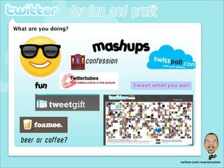 Wayne Sutton Twitter For Fun and Profit