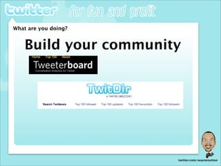 Wayne Sutton Twitter For Fun and Profit