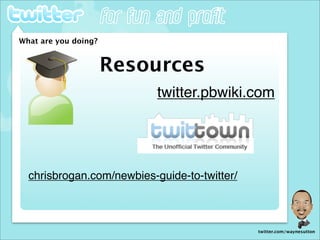 Wayne Sutton Twitter For Fun and Profit