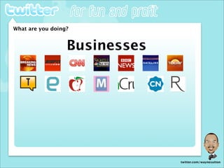 Wayne Sutton Twitter For Fun and Profit