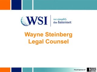 Wayne Steinberg Legal Counsel 