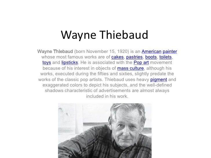 Wayne thiebaud