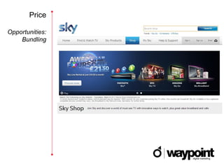 Price

Opportunities:
    Bundling
 
