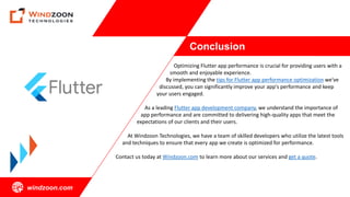 10 Ways to Improve Your Flutter App Performance | PPT | Free download