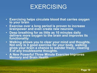 Ways 2 Boost Brain Power | PPT