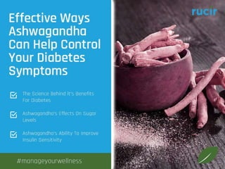 Ways Ashwangandha Can Help Diabetes.pptx