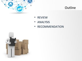 Outline
• REVIEW
• ANALYSIS
• RECOMMENDATION
 