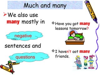 Using Many In Question Ways of expressing quantity | PPT