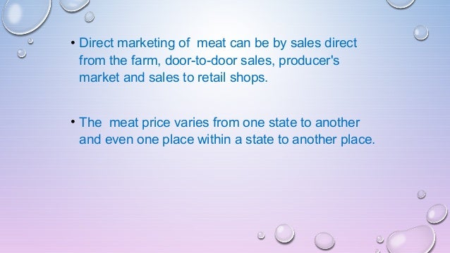 Marketing In Eggs Meat