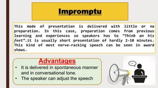 Four Ways of oral delivery | PPTX