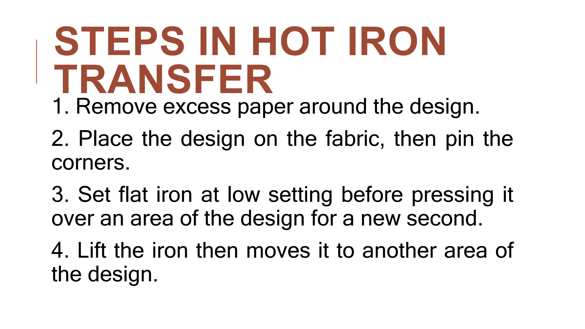 WAYS OF TRANSFERRING DESIGN in making recyclable materials | PPT