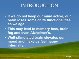 Ways To Boost Brain power | PPT