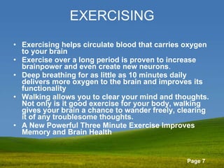 Ways To Boost Brain power | PPT