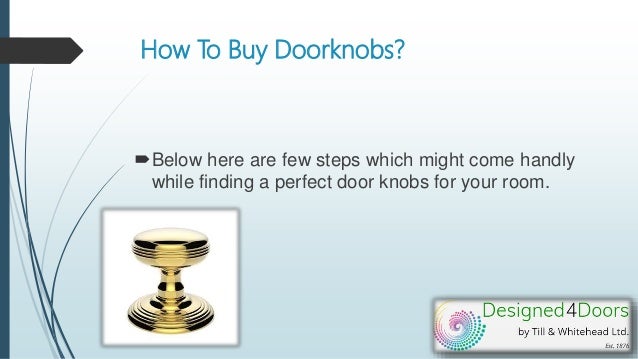 Ways To Buy Doorknobs