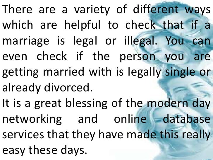 Ways to Check Am I Legally Married