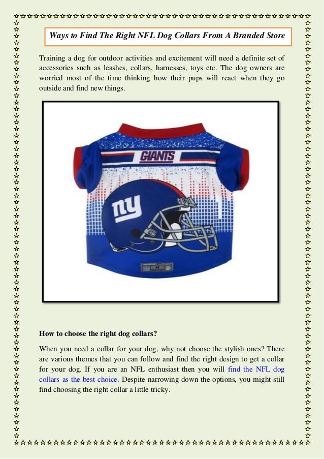 nfl dog collars