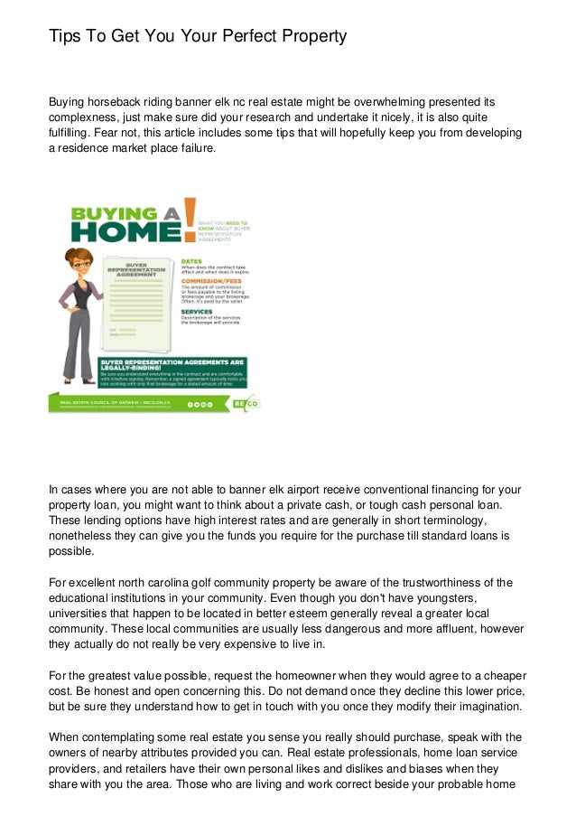 Tips To Get You Your Perfect Property
