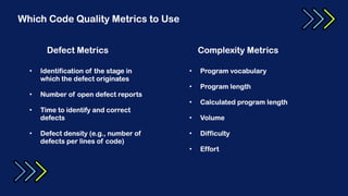 Ways to Improve Code Quality | PPTX