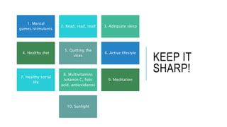 Ways to improve your brain power | PPTX