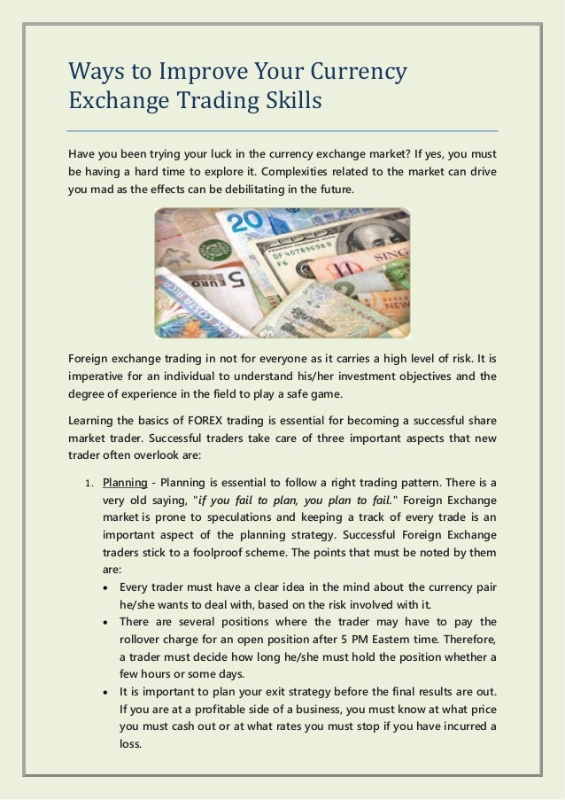 foreign exchange traders