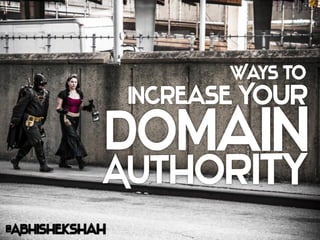 Ways to Increase Your Domain Authority