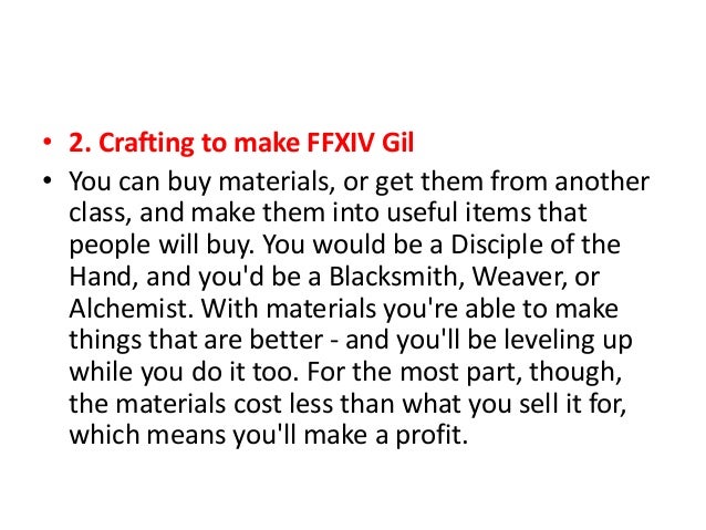 Ffxiv How To Get Crafting Materials Ffxiv How To Get Crafting Materials