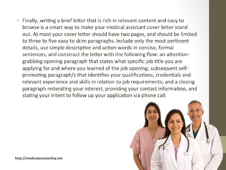 Cover Letter For Lead Medical Assistant Pictures