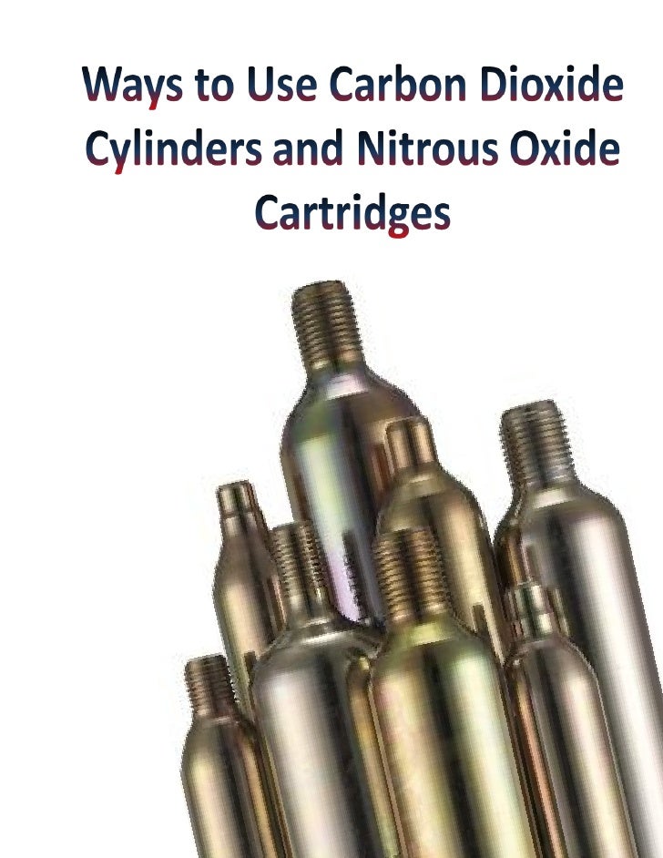 Ways to Use Carbon Dioxide Cylinders and Nitrous Oxide Cartridges