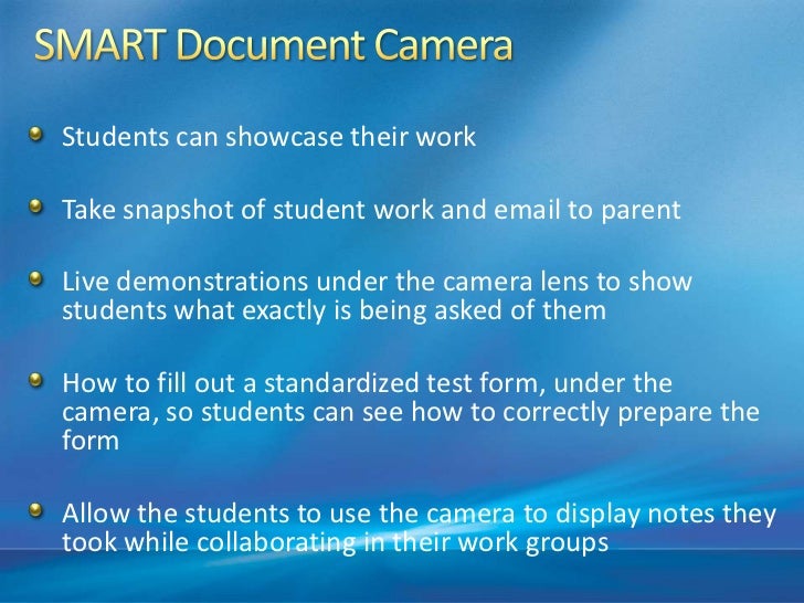 Ways to use the SMART Document Camera