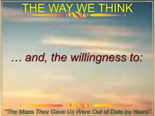 RETHINKING  THE WAY WE THINK