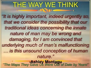 RETHINKING  THE WAY WE THINK