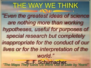 RETHINKING  THE WAY WE THINK