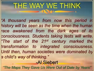 RETHINKING  THE WAY WE THINK