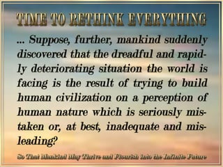 RETHINKING  THE WAY WE THINK