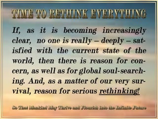 RETHINKING  THE WAY WE THINK