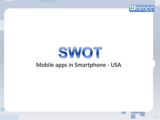 Mobile apps in Smartphone - USA
17
 