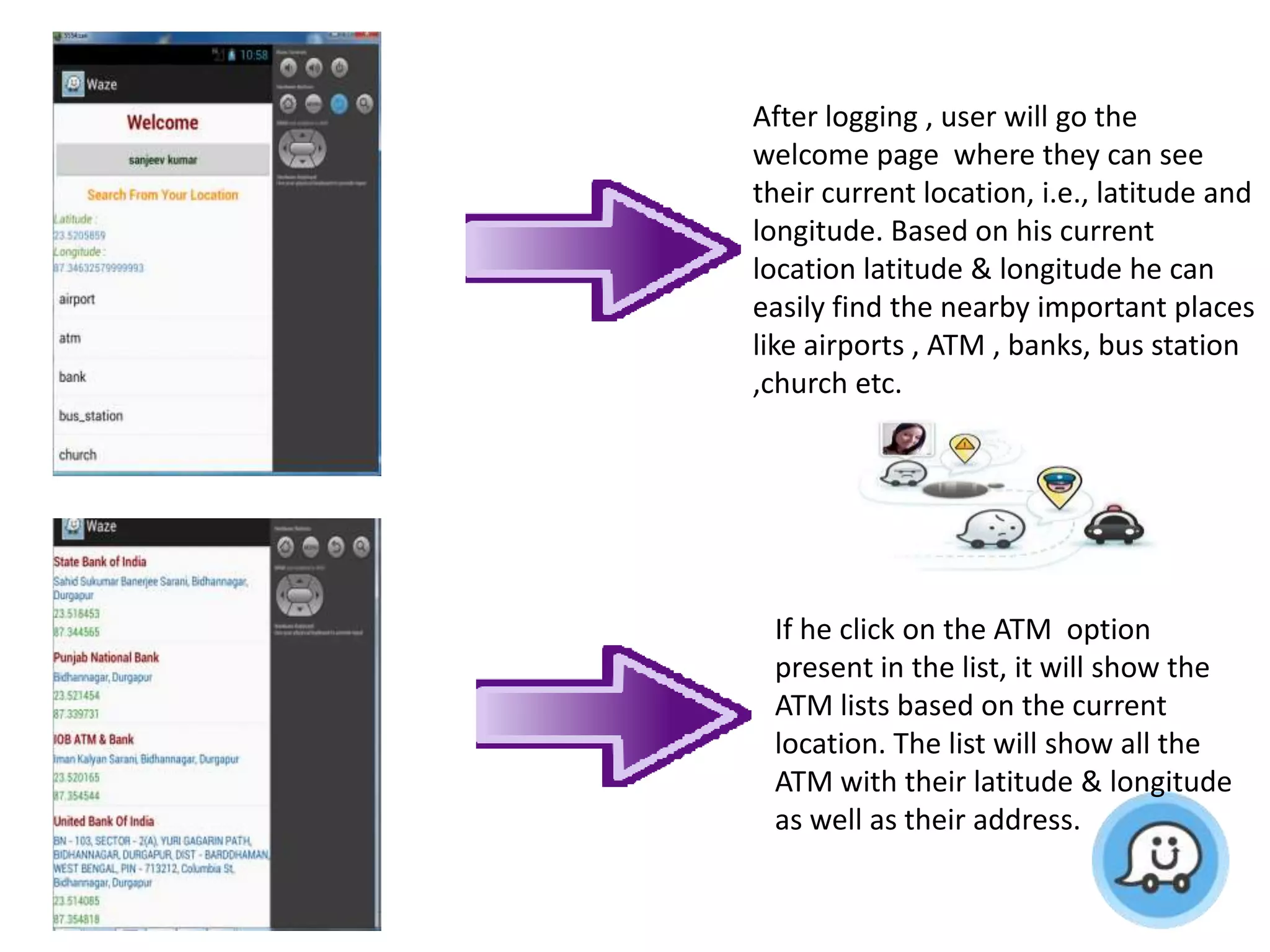 Waze a location tracker final year project | PPTX