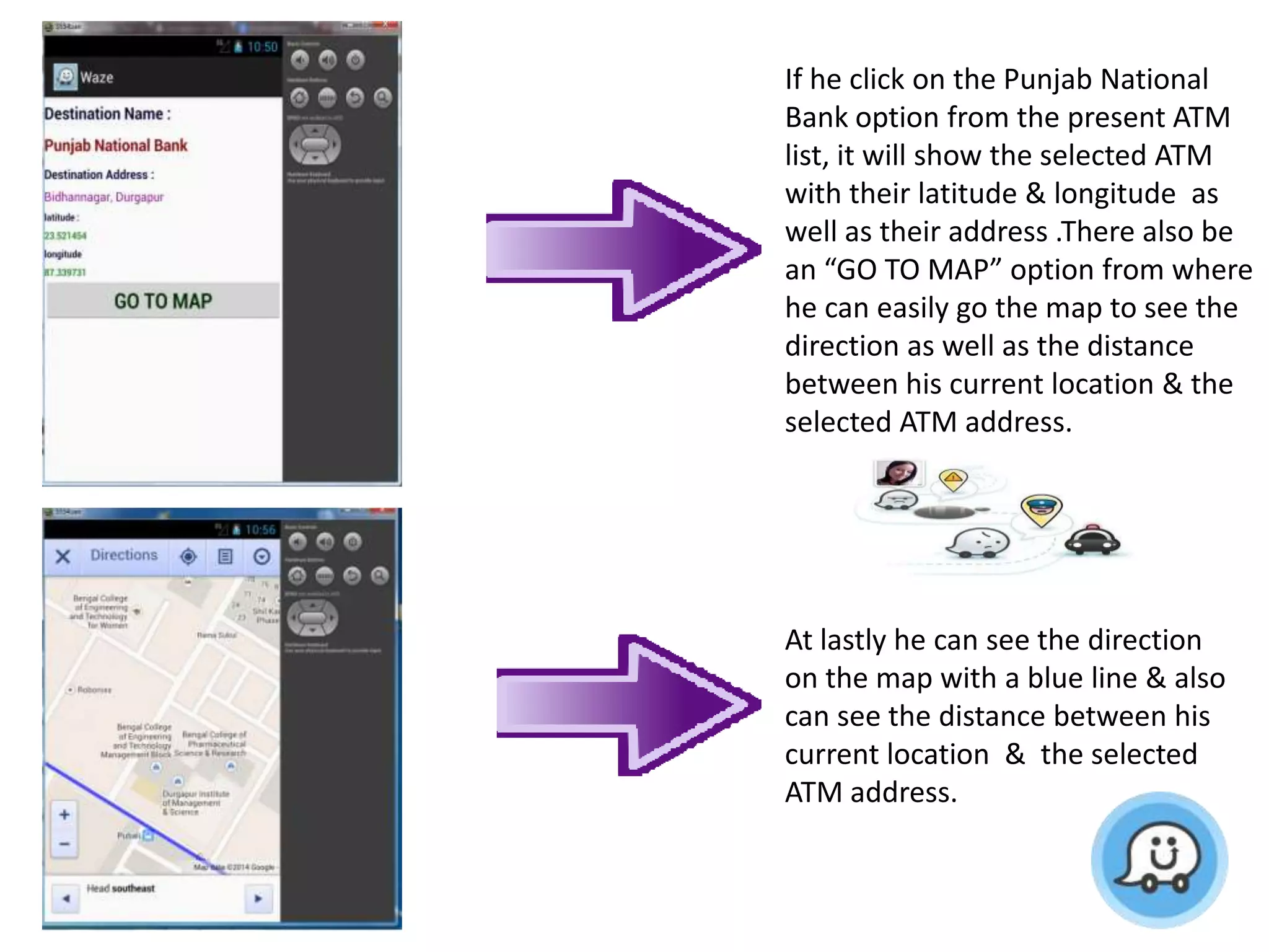 Waze a location tracker final year project | PPTX