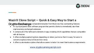 Wazirx Clone Script Zodeak Pptx