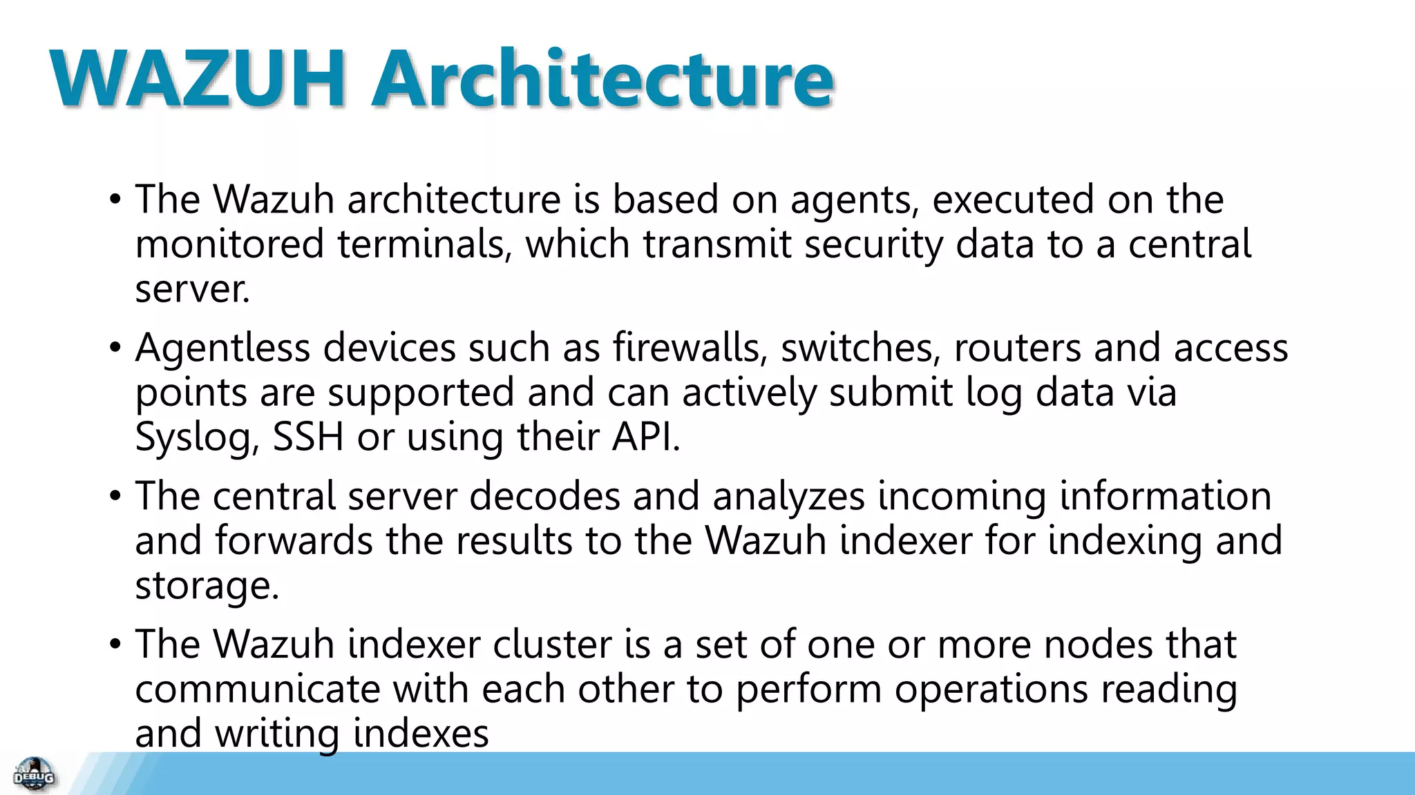 Wazuh Security Platform | PPTX