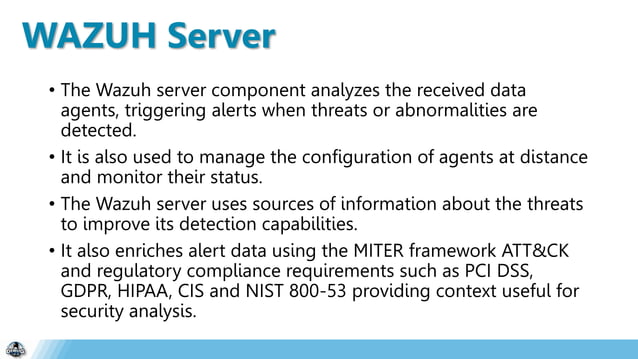 Wazuh Security Platform | PPTX | Home Security | Home & Garden