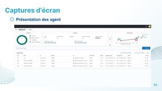 Captures d’écran
55
o Présentation des agent
 