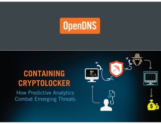 CONTAINING
CRYPTOLOCKER
How Predictive Analytics
Combat Emerging Threats

OpenDNS Confidential

 