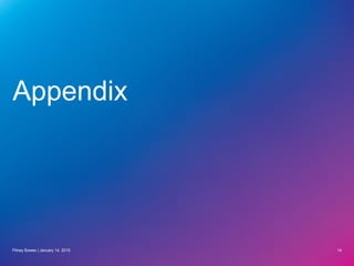 Appendix
Pitney Bowes | January 14, 2015 14
 