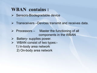 Wireless Body Area network | PPTX