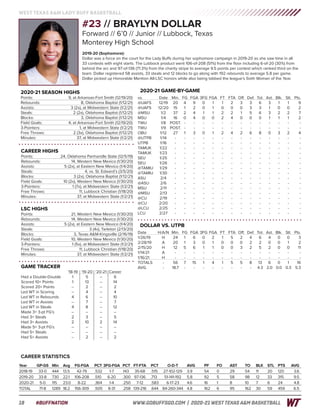 WT Women's Basketball Game Notes (1-13-21)