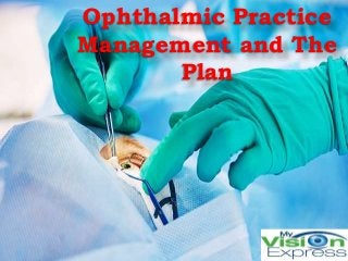 Ophthalmic Practice
Management and The
Plan
 