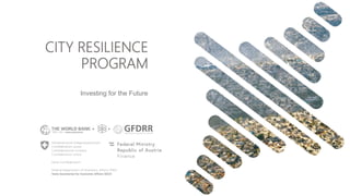 CITY RESILIENCE
PROGRAM
Investing for the Future
··
 
