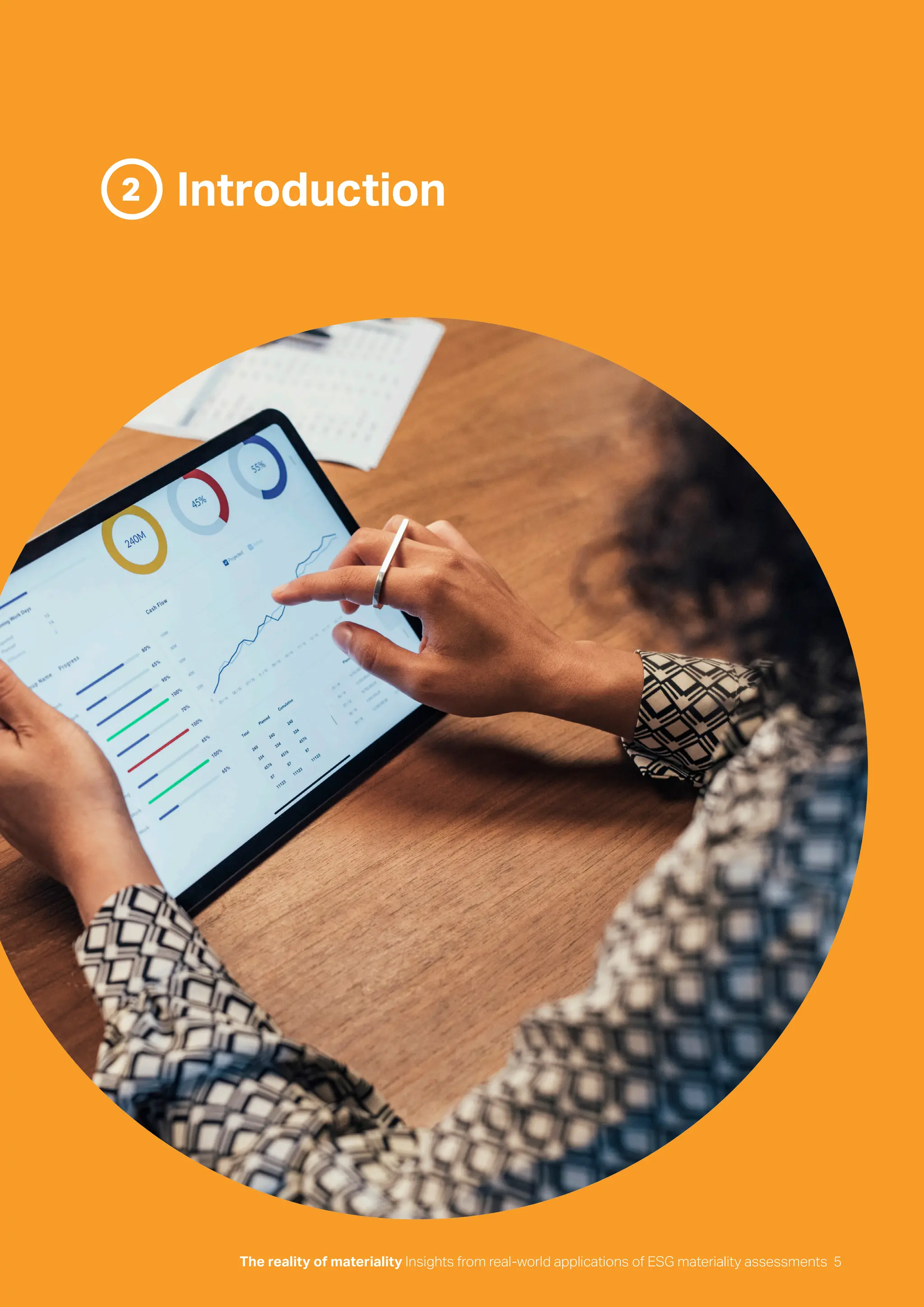 The reality of materiality Insights from real-world applications of ESG materiality assessments 5
Introduction
2
The reality of materiality Insights from real-world applications of ESG materiality assessments 5
 