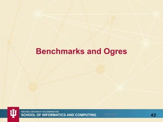 Benchmarks and Ogres
12/14/2015 42
 